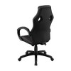 Simple Relax Upholstered Adjustable Home Office Chair with Arched Armrests in Black - 3 of 4