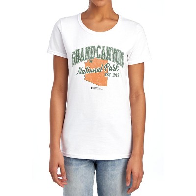 Grand Canyon National Park State Line Women's T-Shirt White
