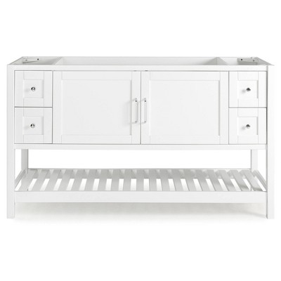 60" Bennet Vanity Cabinet White - Alaterre Furniture