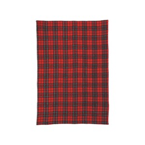 C&F Home Red Black Plaid Woven Kitchen Towel - 1 of 3