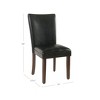 Set of 2 Parsons Dining Chair Faux Leather - Homepop - image 2 of 4