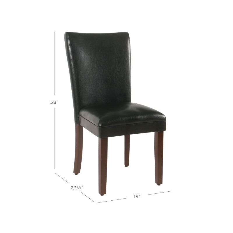 Set of 2 Parsons Dining Chair Faux Leather - Homepop, 2 of 9