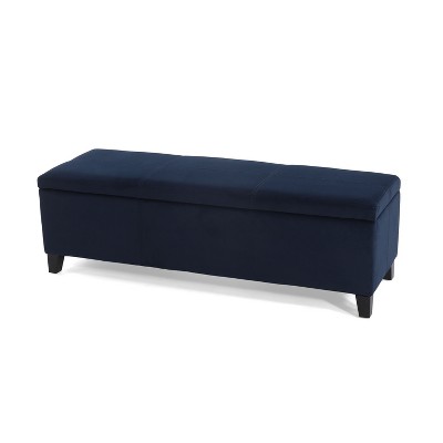 NicBex Modern 51.25" Storage Bench Wood Accent Stools with Cushioned Top for Bedroom and Entryway