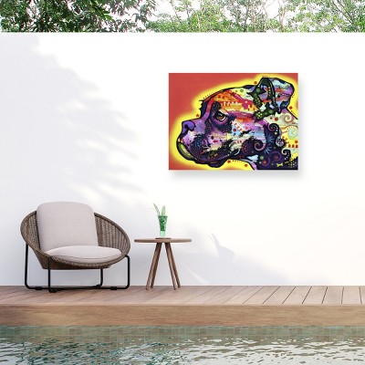 "Profile Boxer" Outdoor Canvas