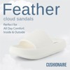 CUSHIONAIRE Feather Slides – Comfortable Cloud Cushion House Slippers for Women, Indoor Outdoor EVA Foam Foot Spa Shower Shoes, Non-Slip Arch Support - 2 of 4
