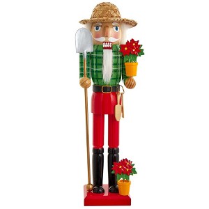 Kurt Adler 15-Inch Wooden Gardener Nutcracker - 1 of 4