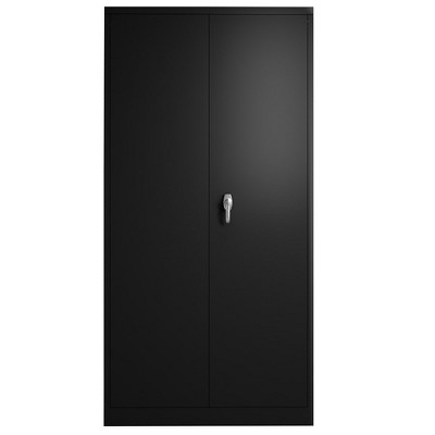 Storage Cabinets Home Office Metal Storage Cabinet With Double Doors Lockable Garage Cabinet Metal File Chest