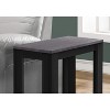 Monarch Specialties Accent Table Side End Nightstand Lamp Living Room Bedroom Laminate Black Grey Transitional - 2 of 4