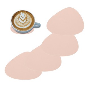 Unique Bargains Silicone Teardrop Shape Heat-Resistant Coasters 4 Pcs - 1 of 4