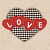 Linum Home Textiles Love Hearts - Embroidered Luxury 100% Turkish Cotton Hand Towels (Set of 2) - 3 of 3