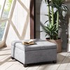 COWLOWN Storage Ottoman, Elegant Square Design with Hidden Storage - 3 of 4