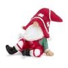 Nordic Winter Gnome Figurines – Set of 2 Playful Holiday Characters, Polyresin Scandinavian Decor by Melrose - 3 of 3