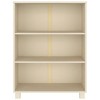 vidaXL Book Cabinet Honey Brown Solid Pinewood, MDF Medium Book Cabinet - 3 of 4