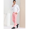 INSPIRE CHIC Men's Regular Fit Flat Front Classic Plaid Suit Pants - 4 of 4