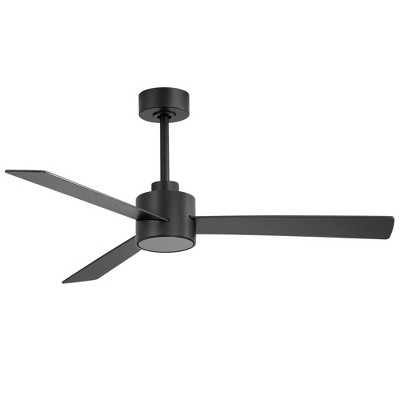 Airsurfer 52-Inch 6-Speed White Downrod Ceiling Fans with Remote No Light