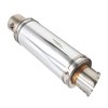 Unique Bargains Stainless Steel Motorcycle Slip Exhaust Pipe Muffler 2" Dia Silver Tone 1 Pc - 4 of 4