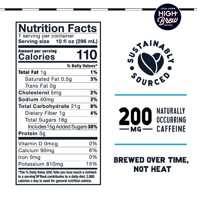 High Brew Nitro Cold Brew Sweet Cream - 10 fl oz