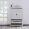 MAYEERTY Sturdy Construction & Modern Design Space-Saving Shoe Cabinet for Entryway & Closet - 2 of 4