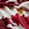 Kate Aurora Oversized Autumn Leaves Ultra Soft & Plush Throw Blanket Cover - 50 in. x 70 in. - 3 of 4