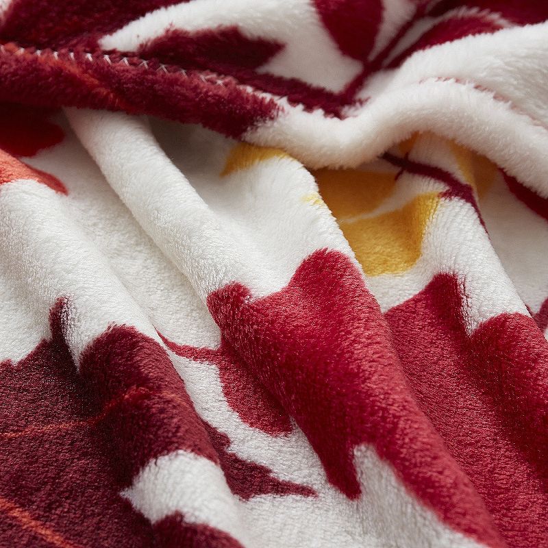 Kate Aurora Ultra Soft & Plush Fall Autumn Leaves Hypoallergenic Fleece Throw Blanket Cover -, 3 of 7