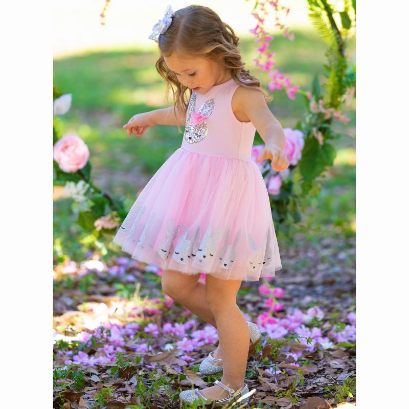 Everybunny Sparkle Sequin Tutu  Easter  Dress - Mia Belle Girls, 4 of 6
