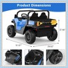 Garvee 24V Kids Ride On Dump Truck with Electric Bed, 2-Seater 4WD Ride Truck w/ Remote Control, Music, LED, Shovel, Gift for Boys & Girls - 2 of 4