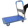VisioGear Foldable Push Cart Dolly, Moving Platform Hand Truck with 360 Degree Swivel Wheels, Blue, 35.4"*24"*34.6" - 2 of 4