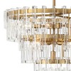 Vienna Full Spectrum Luxum Burnished Brass Chandelier 18 3/4" Wide Modern Tiered Crystal 6-Light Fixture for Dining Room House Foyer Kitchen Island - 3 of 4