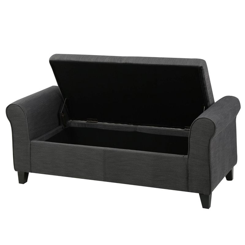 Hayes Armed Storage Ottoman Bench - Christopher Knight Home, 6 of 8