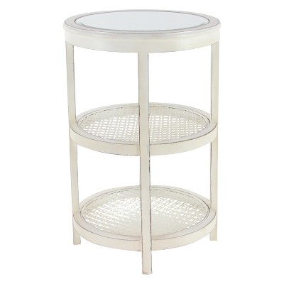 target white accent table