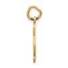 Black Bow Jewelry 14k Yellow Gold Satin and Diamond Cut Treble Clef Charm - 2 of 4