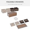 Munora 5-Drawer Storage Dresser - 34.5" W x 11.5" D x 22.75" H Organizer Tower with Foldable Drawers, Steel Frame & MDF Top for Bedroom, Living Room - 4 of 4