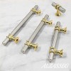attop 10 Pack Satin Nickel and Gold Cabinet Knobs - 2 of 4