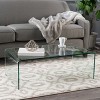 GDFStudio Bingham Modern Tempered Glass Coffee Table, Clear - 2 of 4