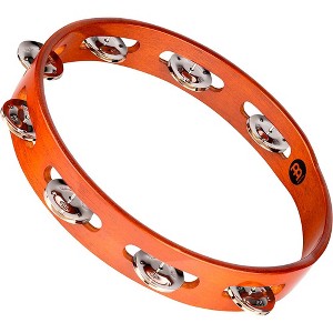 MEINL Wood Tambourine One Row Steel Jingles - 1 of 4
