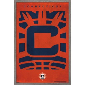 Trends International WNBA Connecticut Sun - Logo 25 Framed Wall Poster Prints - 1 of 4