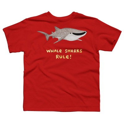 Boy's Design By Humans Whale Sharks Rule! By SophieCorrigan T-Shirt
