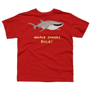 Boy's Design By Humans Whale Sharks Rule! By SophieCorrigan T-Shirt - 1 of 3