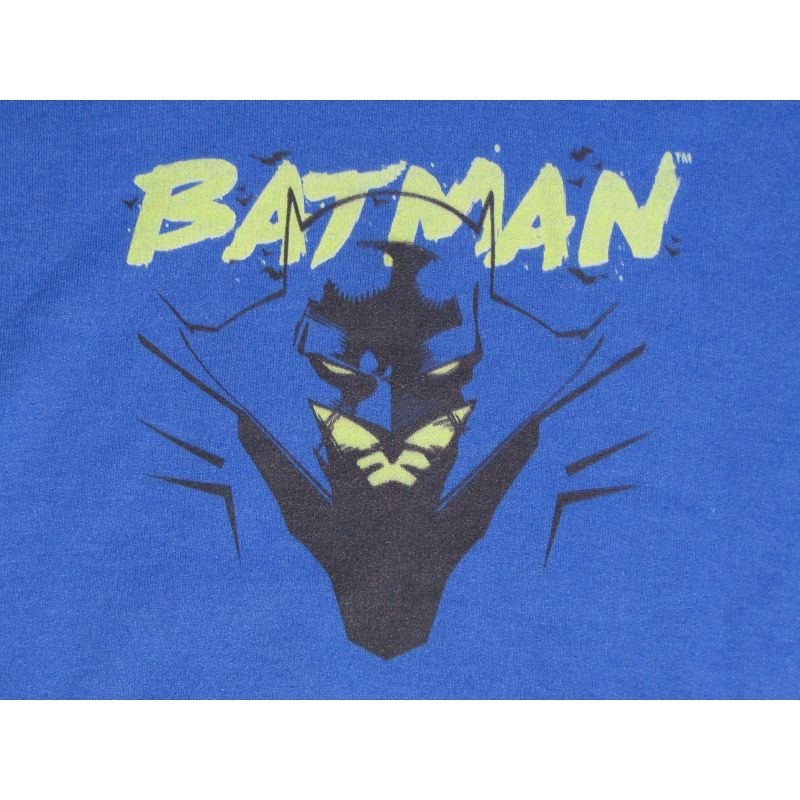 Batman Line Art Boy's Royal Blue Sweatshirt, 2 of 3