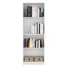 NicBex Bookcases for Living Room Modern 4-Shelf Home Bookcase Display Unit Bookshelf for Home Office, and Bedroom Storage - 3 of 4