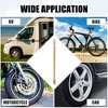 Unique Bargains Brass Auto Tire Valve Extension Adaptor Air Tyre Stem Extender Inflation Stright Bore for Car Gold Tone 2 Pcs - 2 of 4