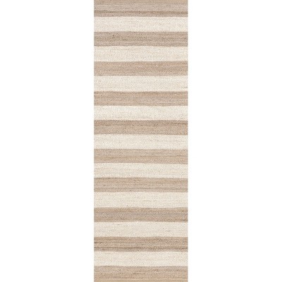 Nuloom Flatweave Alisia Stripes Jute Indoor Area Rug