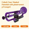 pInstrument pTrumpet Plastic Trumpet – Includes 3C & 5C Mouthpieces, Carrying Bag – Lightweight Bb Design with Ergonomic Grip – Durable ABS Build - 2 of 4