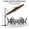 ELECWISH 10ft Cantilever Patio Umbrella Outdoor - 4 of 4