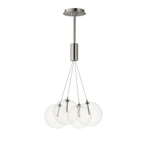 ET2 Lighting Burst 4 - Light Pendant in  Satin Nickel - 1 of 3
