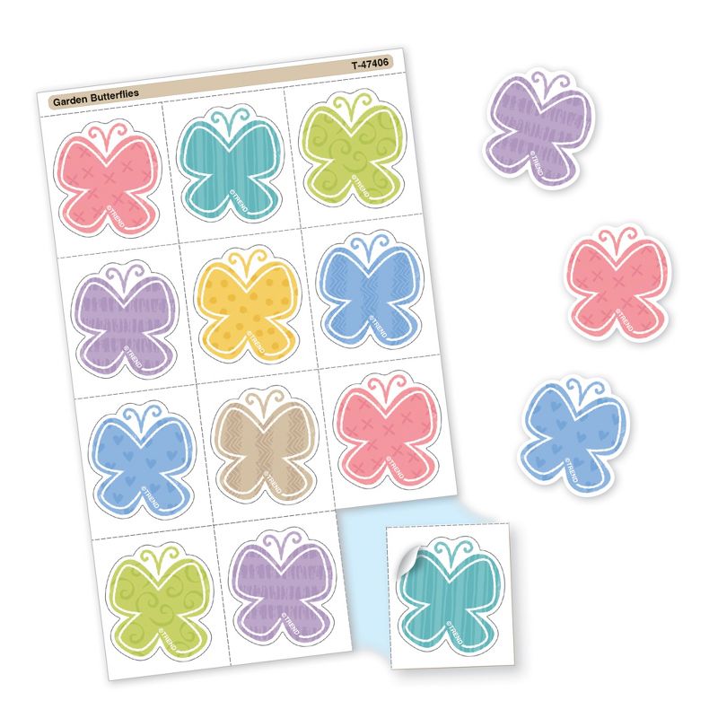 TREND Garden Butterflies Tear & Share Stickers®, 60 Per Pack, 6 Packs, 4 of 5