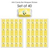 Big Dot of Happiness Honey Bee - Mini Candy Bar Wrapper Stickers - Baby Shower or Birthday Party Small Favors - 40 Count - 3 of 4