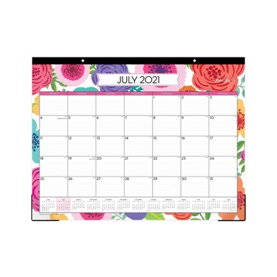 2021-22 Academic Desk Pad Calendar 22"x17" Monthly Mahalo - Blue Sky