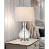 Cal Lighting 150W Nador Glass Table Lamp With Taper Drum Hardback Fabric Shade - 3 of 3