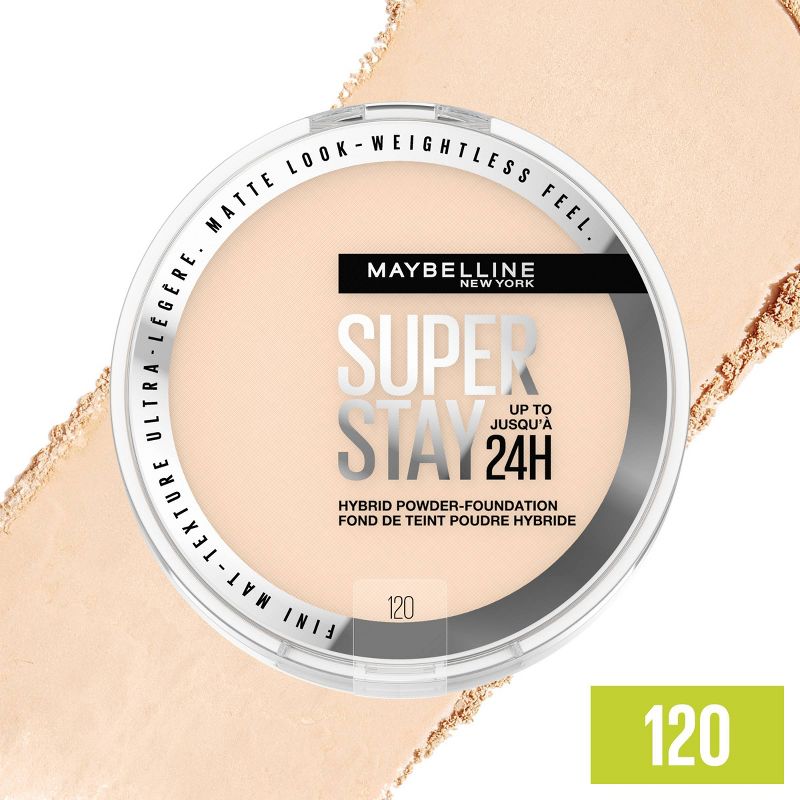 Maybelline Super Stay Matte 24HR Hybrid Pressed Powder Foundation - 0.21 oz, 3 of 12